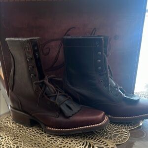 Elegant Dark Brown Leather Boots